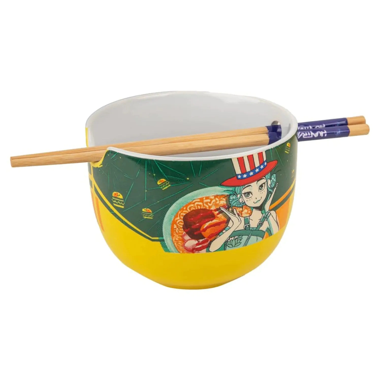 KPop Demon Hunters Miska na Ramen z pałeczkami Zoey Hamburger zdjęcie produktu