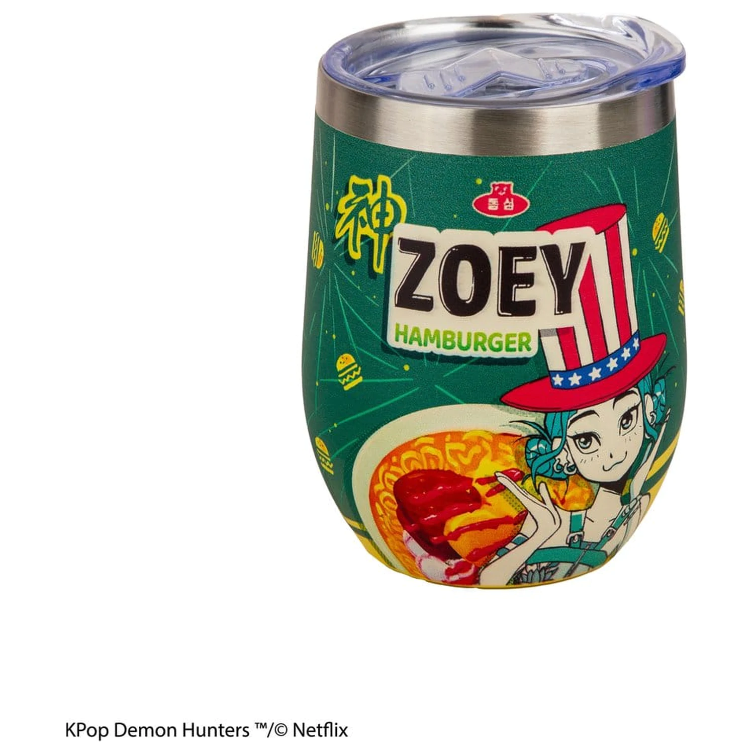 KPop Demon Hunters kubek podróżny Zoey Hamburger zdjęcie produktu