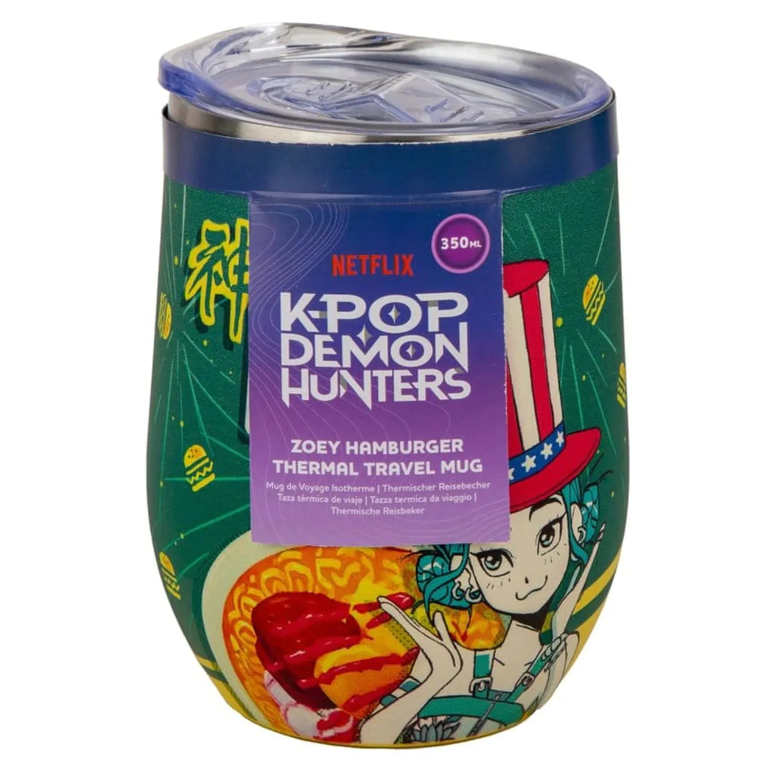 KPop Demon Hunters kubek podróżny Zoey Hamburger zdjęcie produktu