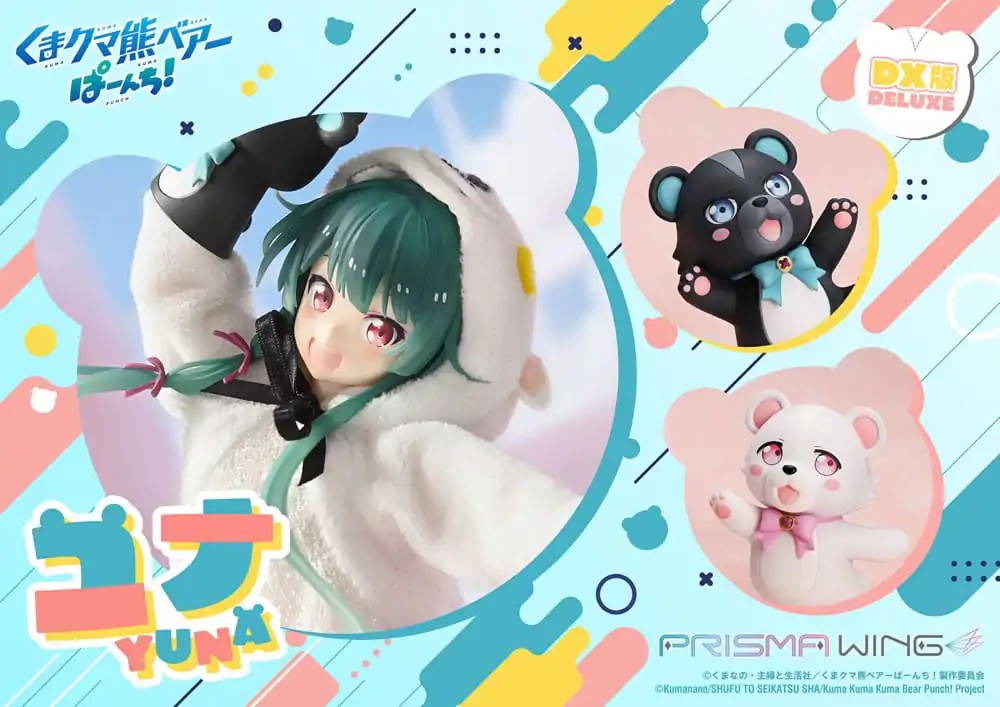 Kuma Kuma Kuma Bear Punch! Prisma Wing PVC Statuetka 1/7 Yuna Deluxe Version 28 cm zdjęcie produktu