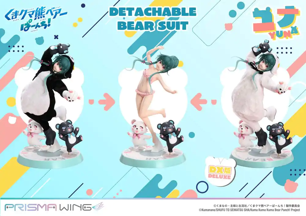 Kuma Kuma Kuma Bear Punch! Prisma Wing PVC Statuetka 1/7 Yuna Deluxe Version 28 cm zdjęcie produktu