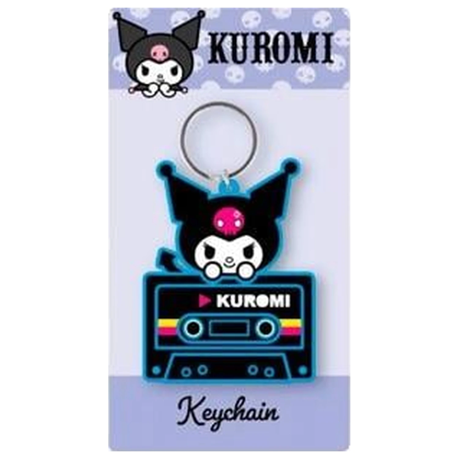 Kuromi Niebieski Gumowy Brelok zdjęcie produktu