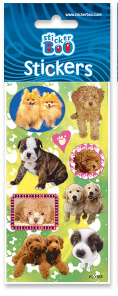 Naklejka dla psa ze srebrnymi zdobieniami zdjęcie produktu