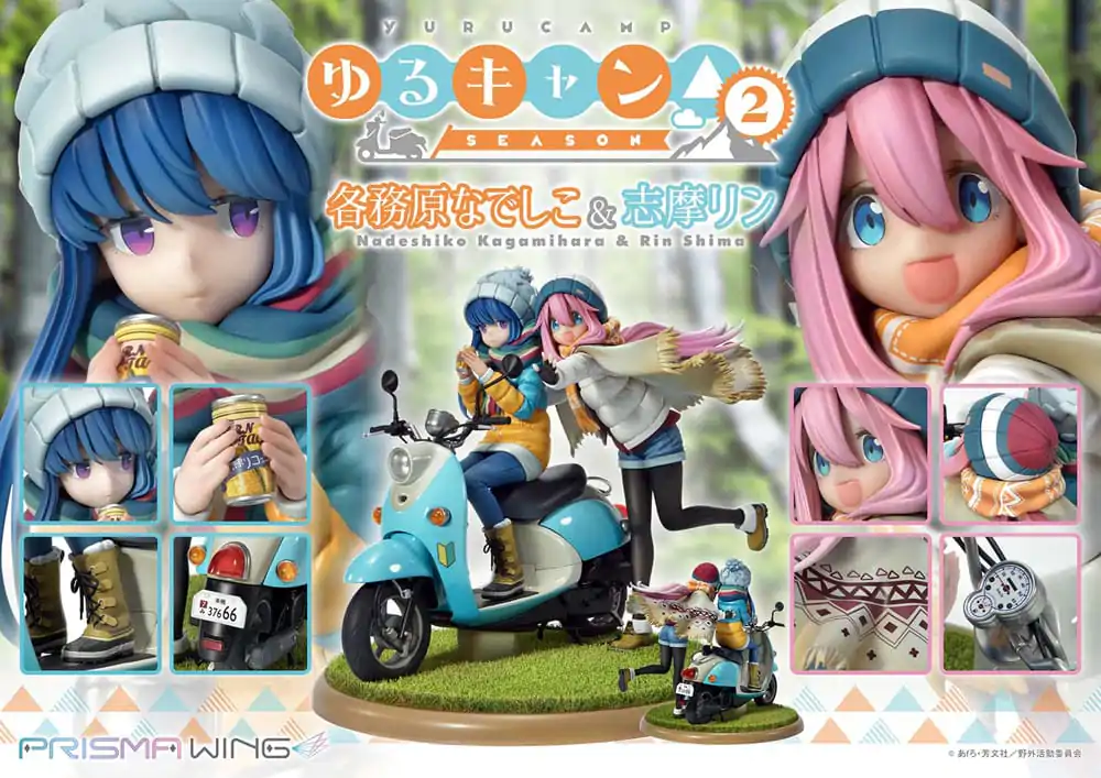 Laid-Back Camp Prisma Wing Statuetka PVC 1/7 Nadeshiko Kagamihara & Rin Shima 24 cm zdjęcie produktu