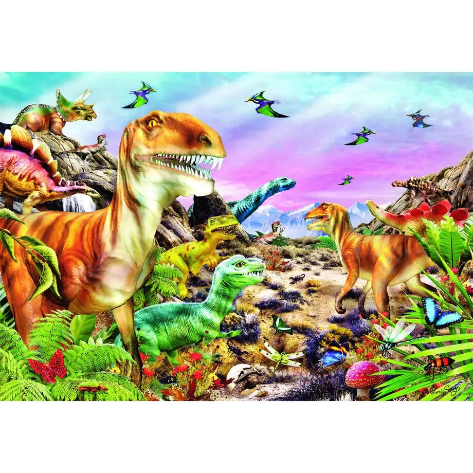 Puzzle Land Of Dinosaurs 104 elementy zdjęcie produktu