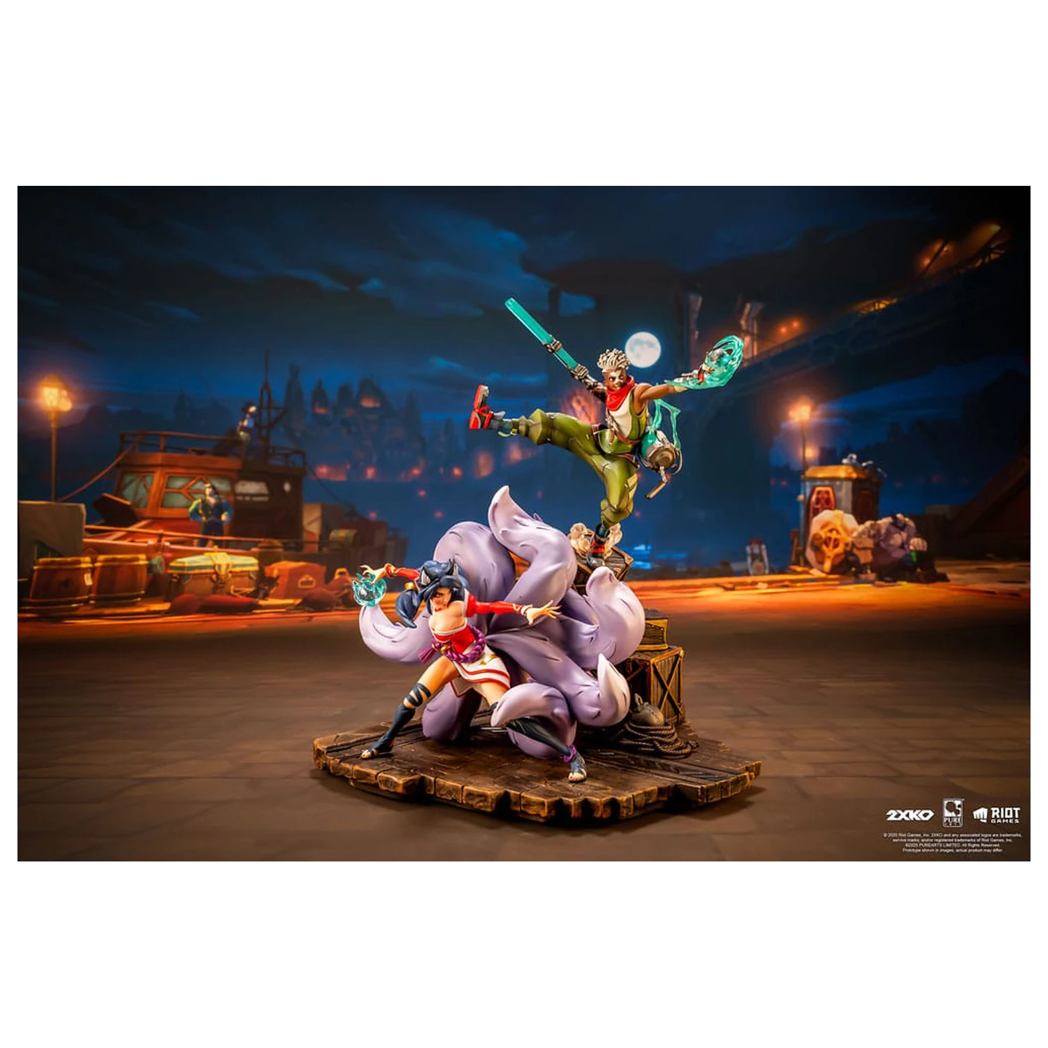 League of Legends Statuetka 1/10 2XKO Ekko & Ahri Diorama 30 cm zdjęcie produktu