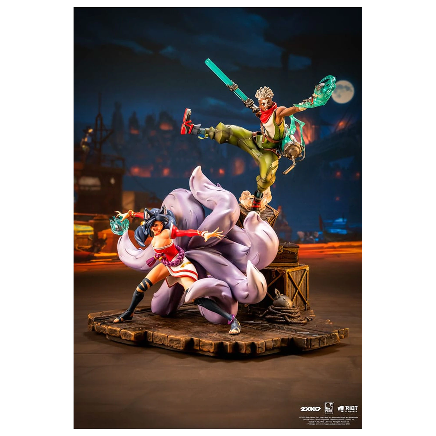 League of Legends Statuetka 1/10 2XKO Ekko & Ahri Diorama 30 cm zdjęcie produktu