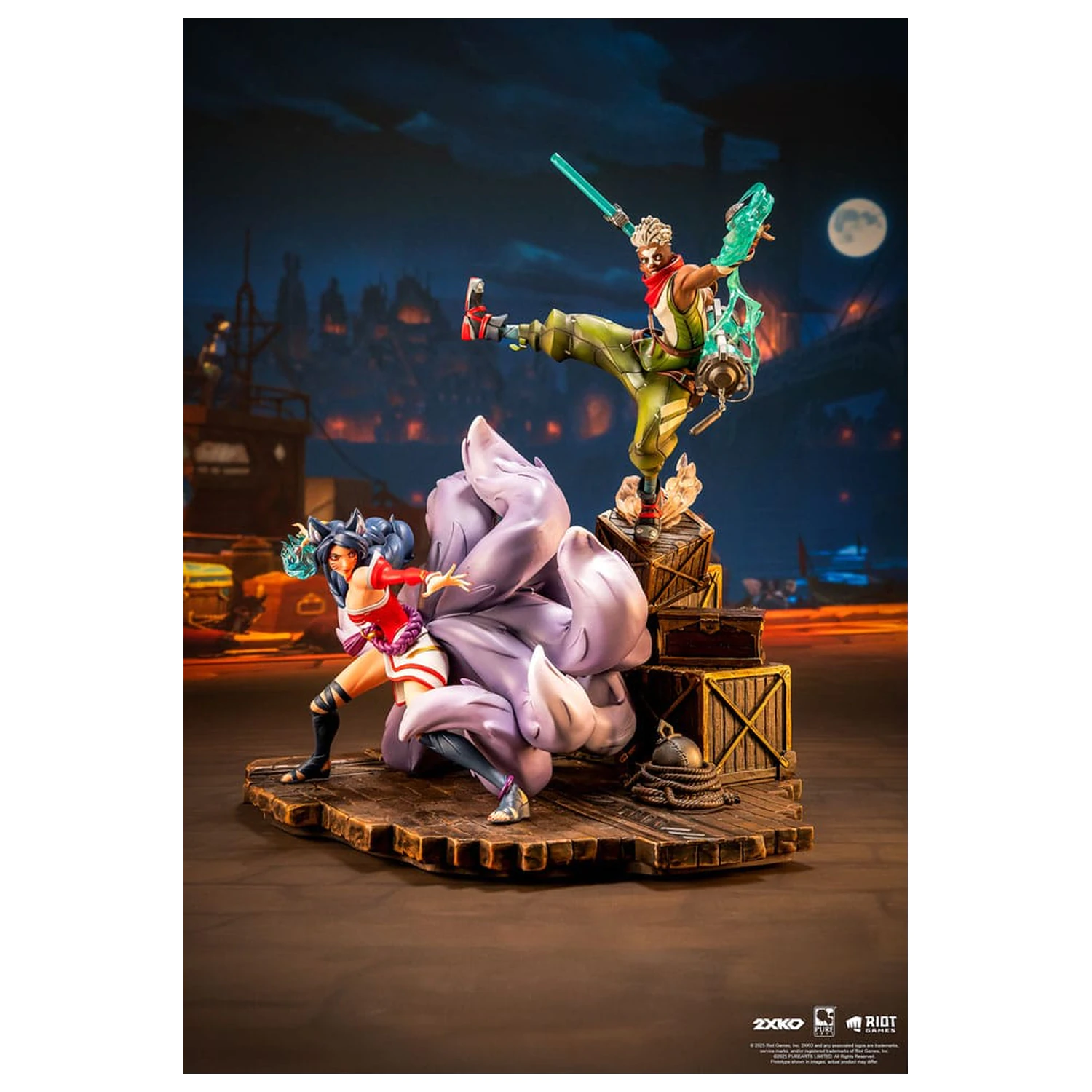 League of Legends Statuetka 1/10 2XKO Ekko & Ahri Diorama 30 cm zdjęcie produktu