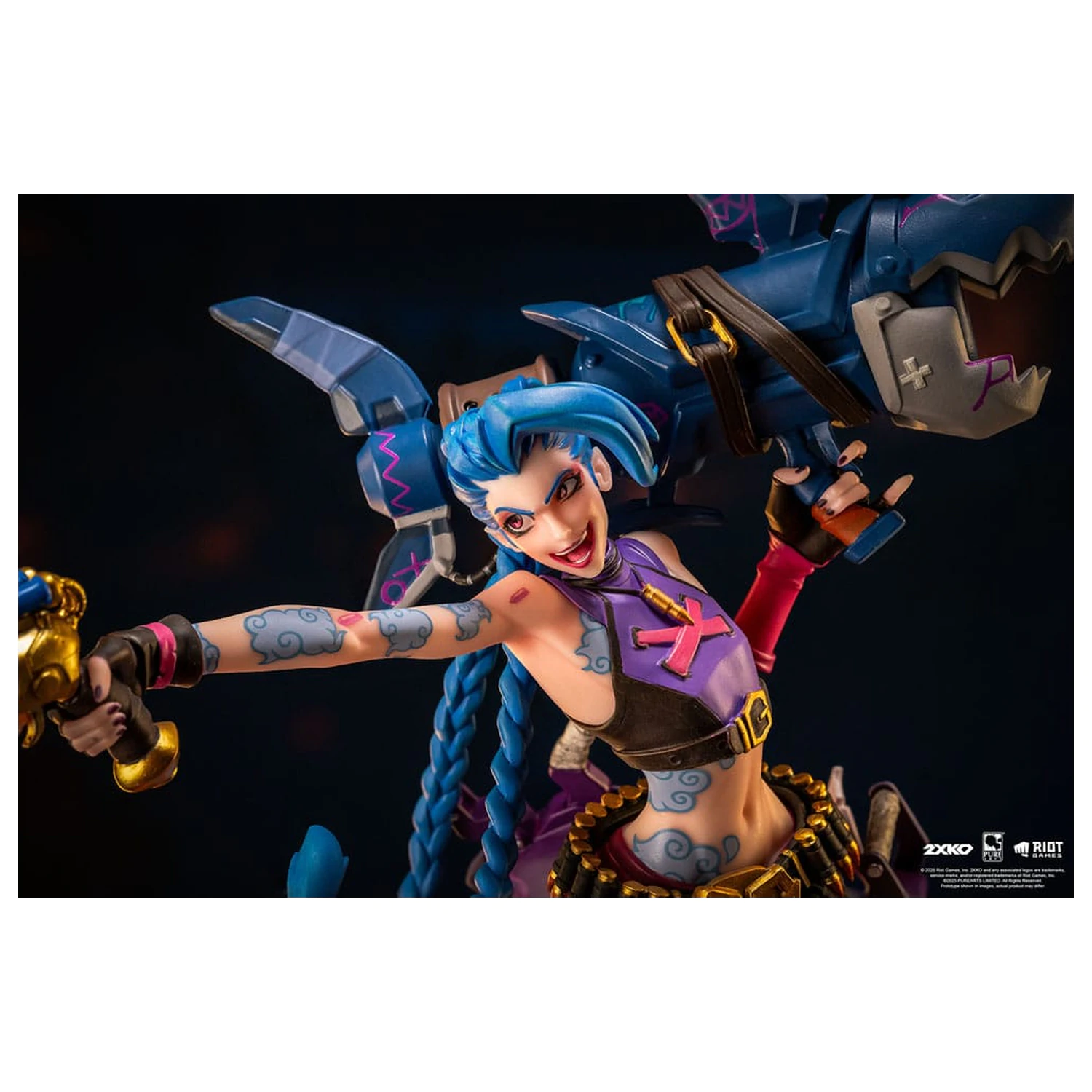 League of Legends Statuetka 1/10 2XKO Jinx & Warwick Diorama 37 cm zdjęcie produktu