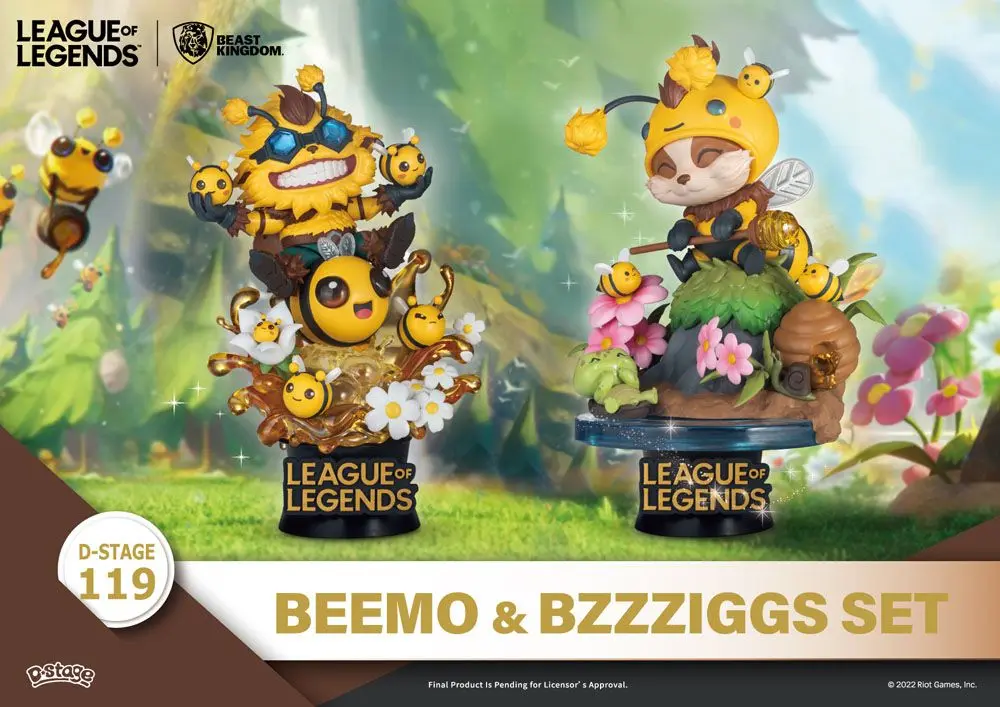 League of Legends D-Stage PVC Diorama Set Beemo & BZZZiggs 15 cmZestaw Dioramy League of Legends D-Stage PVC Beemo & BZZZiggs 15 cm zdjęcie produktu