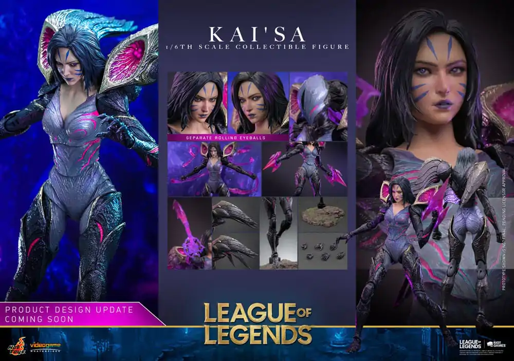 League of Legends arcydzieło gry wideo Figurka Akcji 1/6 Kai'Sa 29 cm zdjęcie produktu