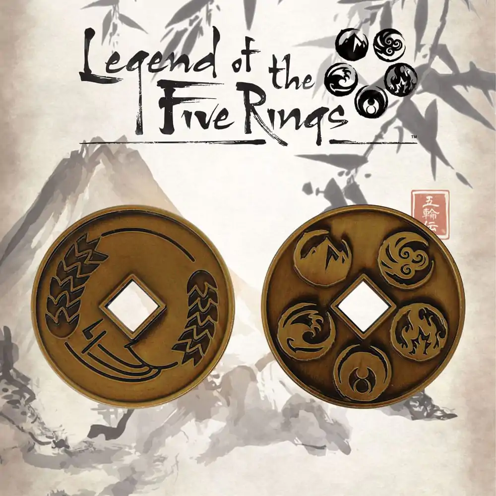 Legend of the Five Rings Kolekcjonerska Moneta Koku Edycja Limitowana zdjęcie produktu