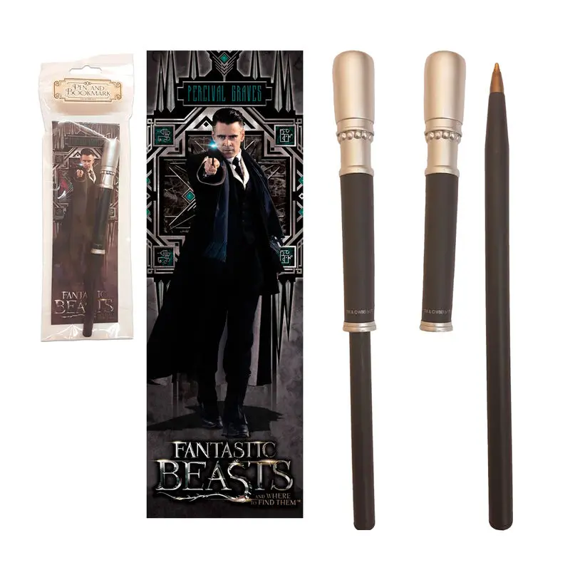 Długopis różdżka i zakładka do książki Fantastic Beasts Percival Graves zdjęcie produktu