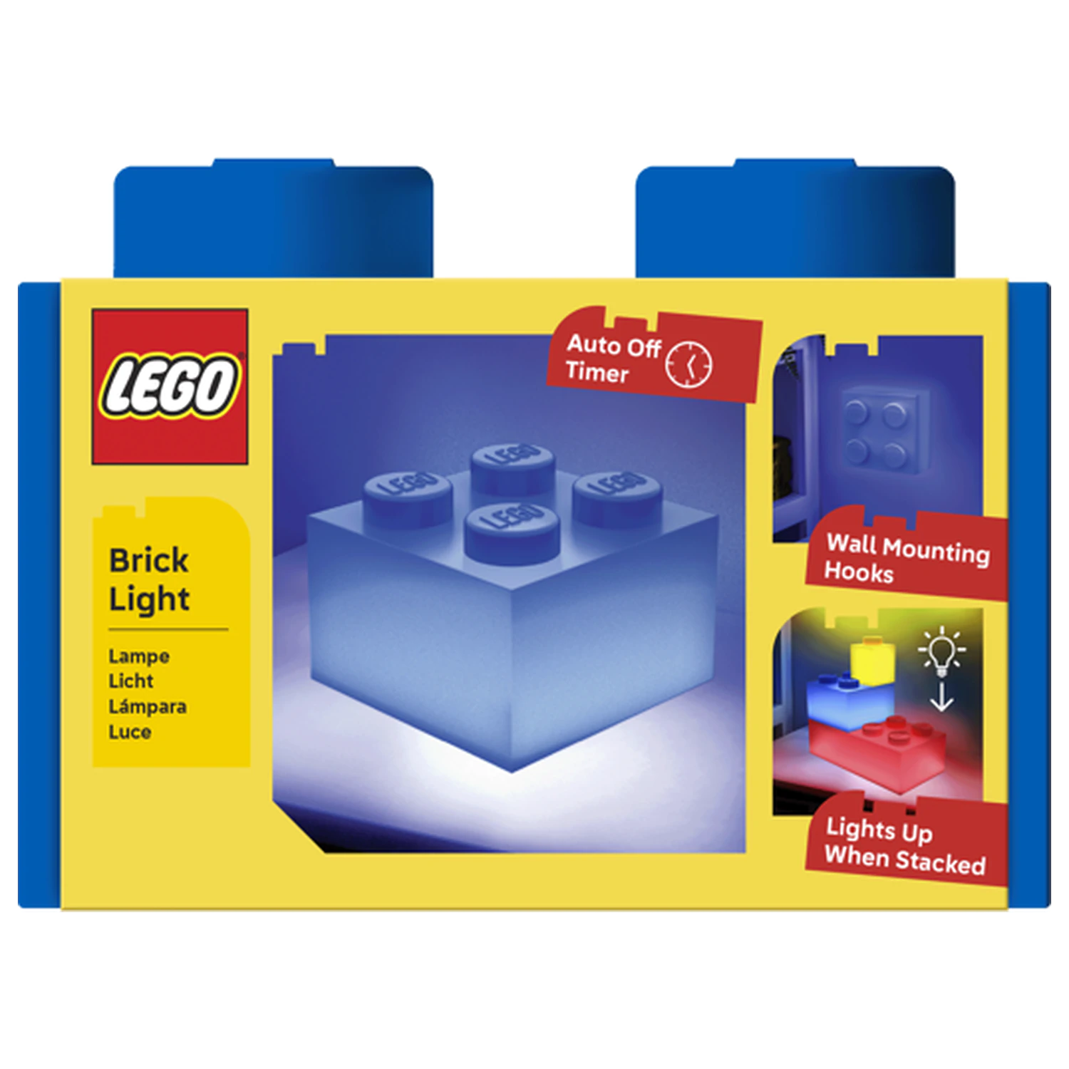 LEGO niebieski klocek 2x2 Light Brick zdjęcie produktu