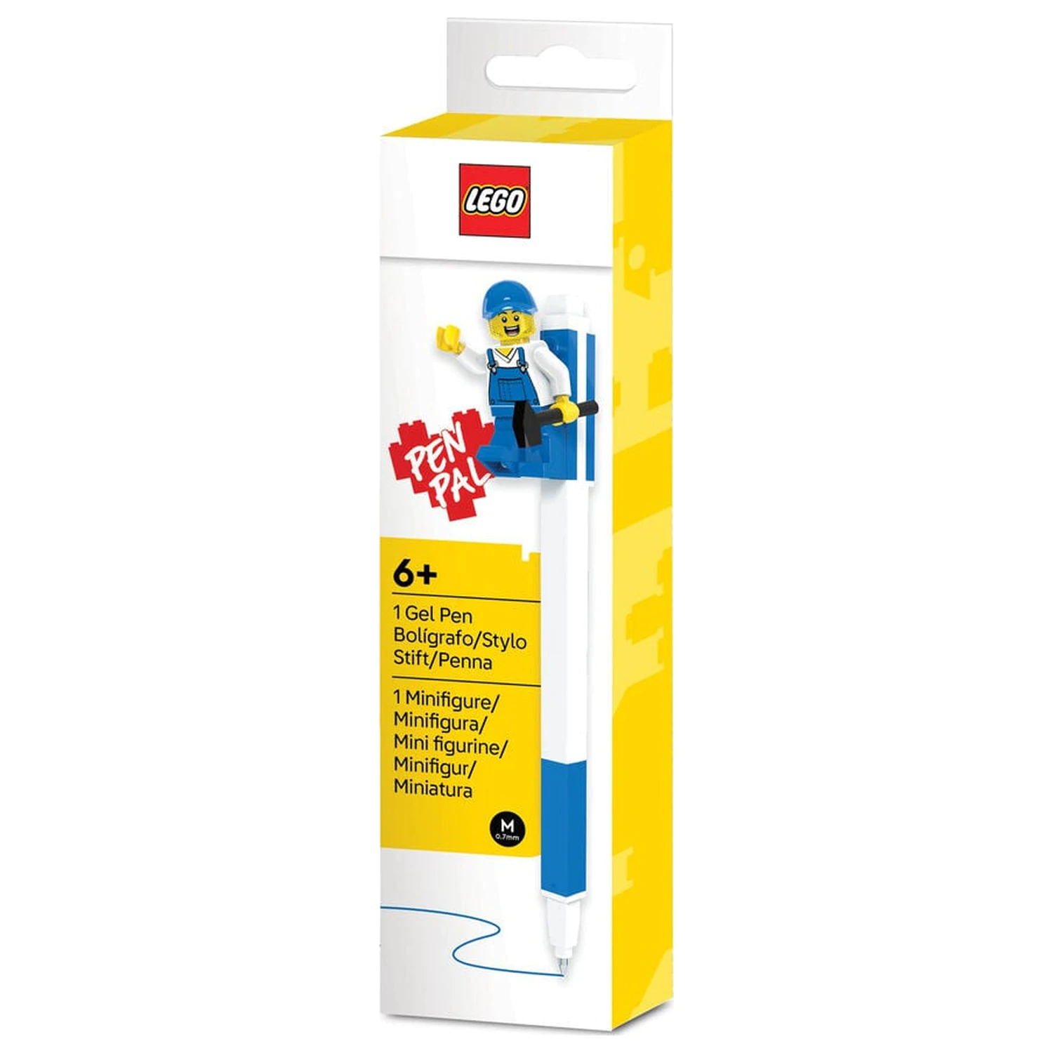 Lego niebieski długopis żelowy z minifigurką zdjęcie produktu
