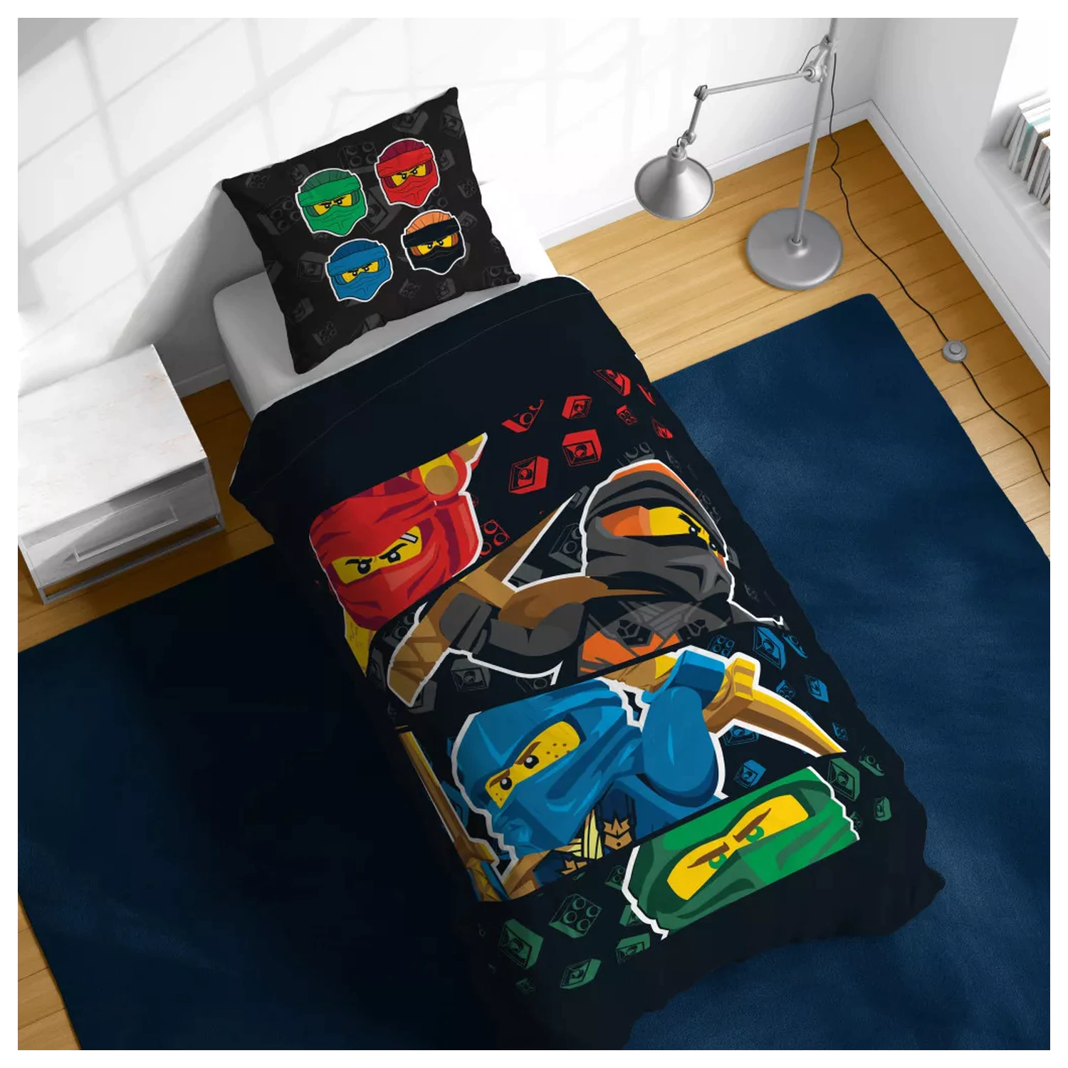 Lego Four Elements Poszewka na kołdrę 140x200cm, 70x90 cm zdjęcie produktu