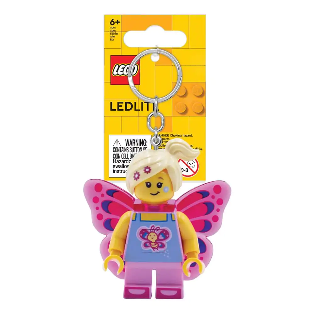 LEGO Iconic Light-Up Brelok Breloczek Motyl Dziewczynka 8 cm zdjęcie produktu