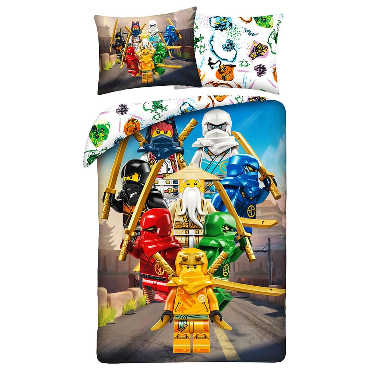 Zestaw poszewek Lego Ninja-Go 160 x 200 cm / 70 x 80 cm zdjęcie produktu