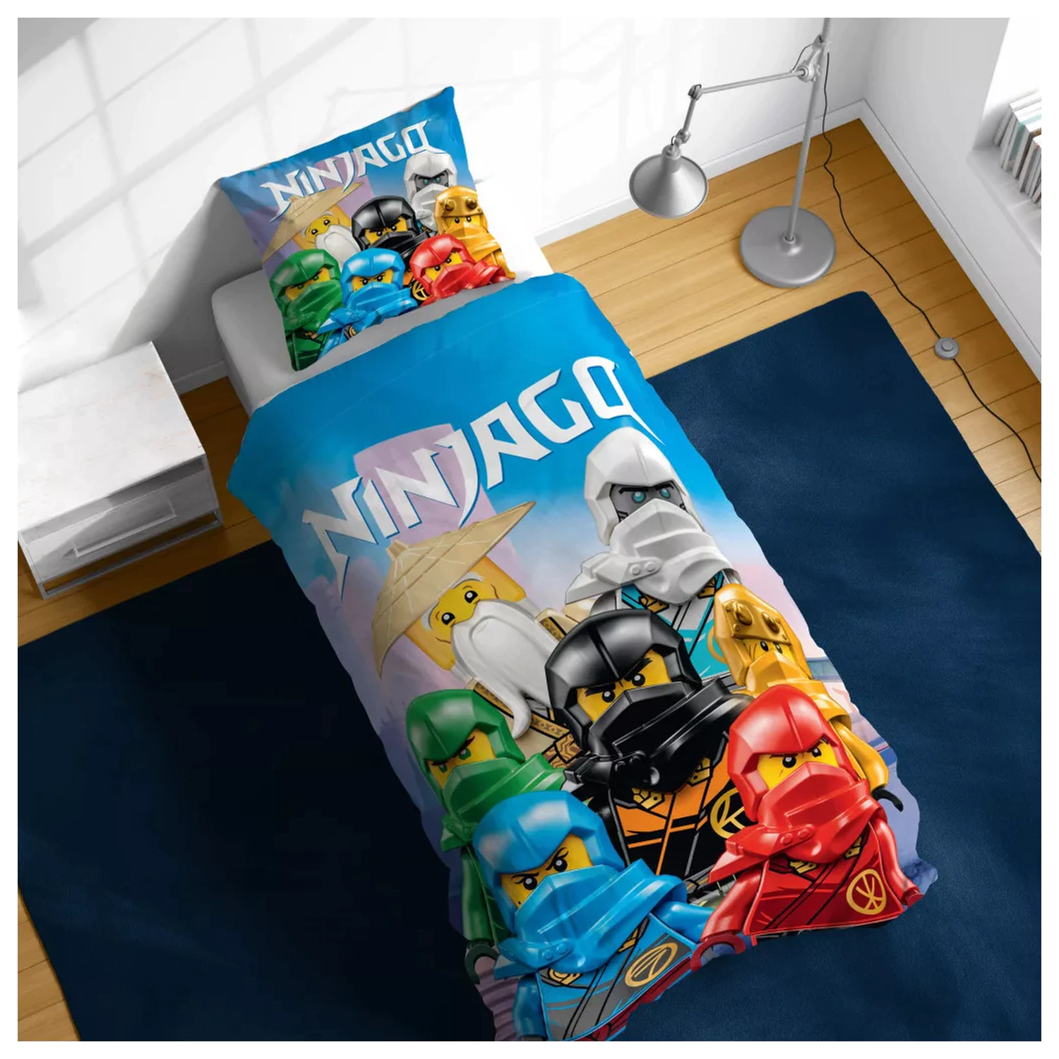 Lego Ninjago Skybound Village Poszwa na kołdrę dla dzieci i przedszkolaków zdjęcie produktu