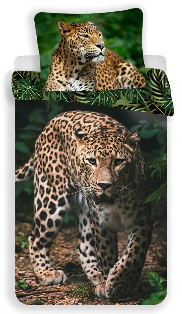 Leopard Duvet Cover Set 140x200cm, 70x90cm zdjęcie produktu