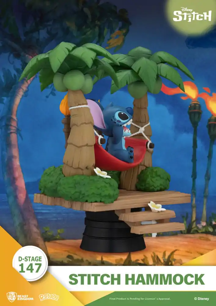 Lilo & Stitch D-Stage PVC Diorama Stitch Hammock 13 cm zdjęcie produktu