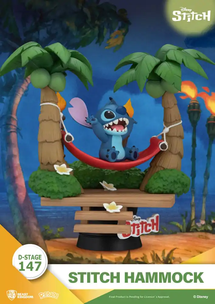 Lilo & Stitch D-Stage PVC Diorama Stitch Hammock 13 cm zdjęcie produktu