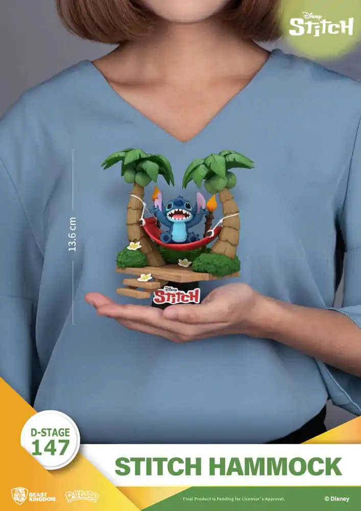Lilo & Stitch D-Stage PVC Diorama Stitch Hammock 13 cm zdjęcie produktu