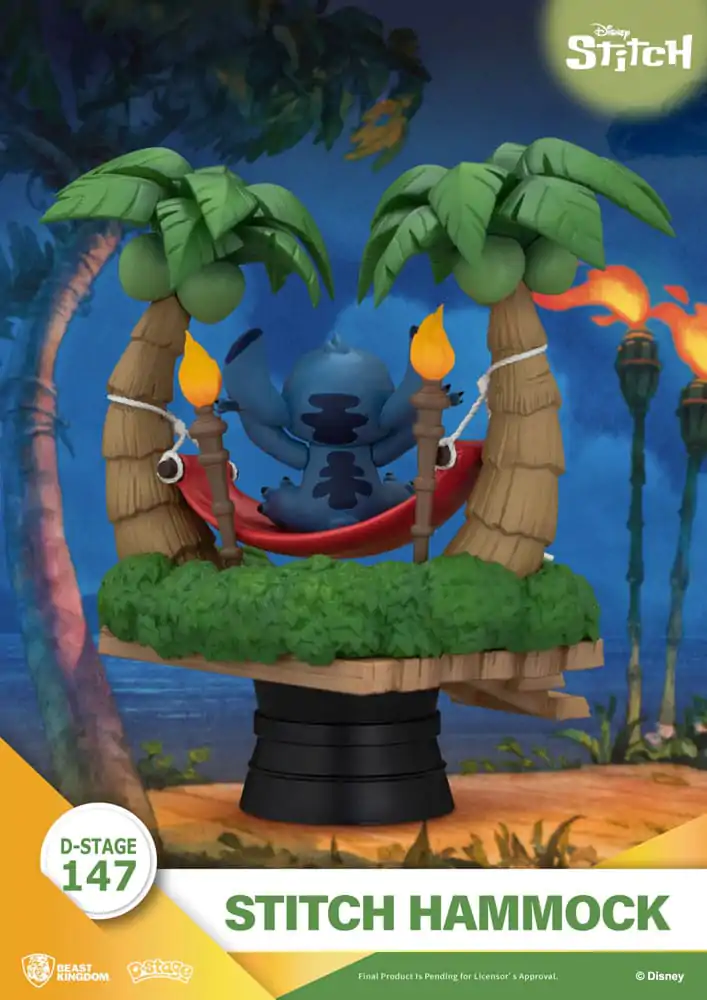 Lilo & Stitch D-Stage PVC Diorama Stitch Hammock 13 cm zdjęcie produktu