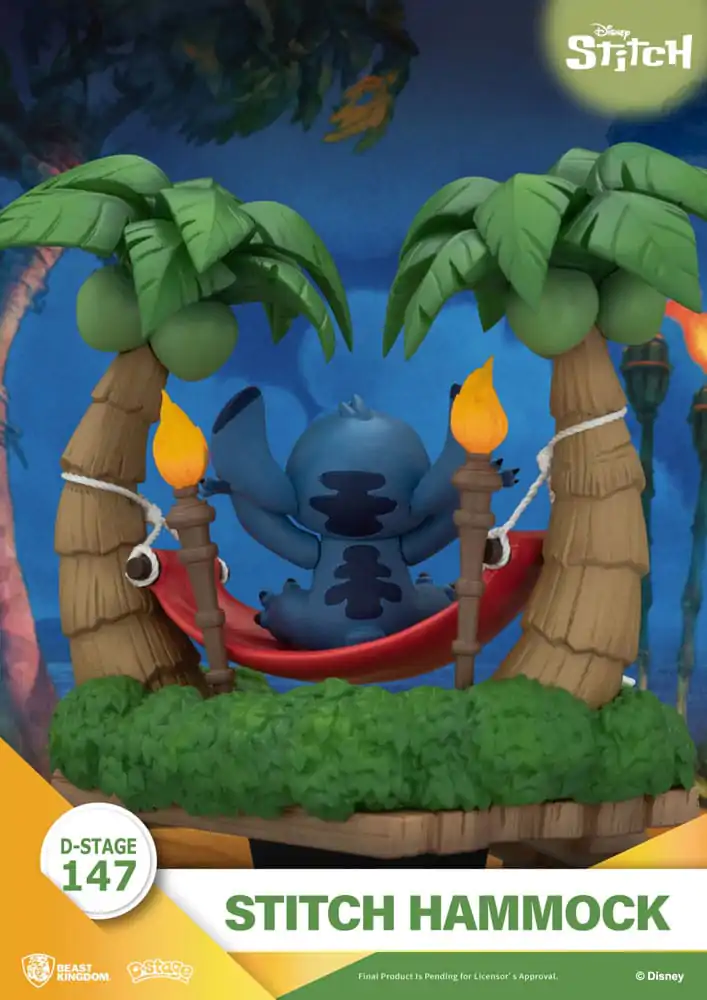 Lilo & Stitch D-Stage PVC Diorama Stitch Hammock 13 cm zdjęcie produktu