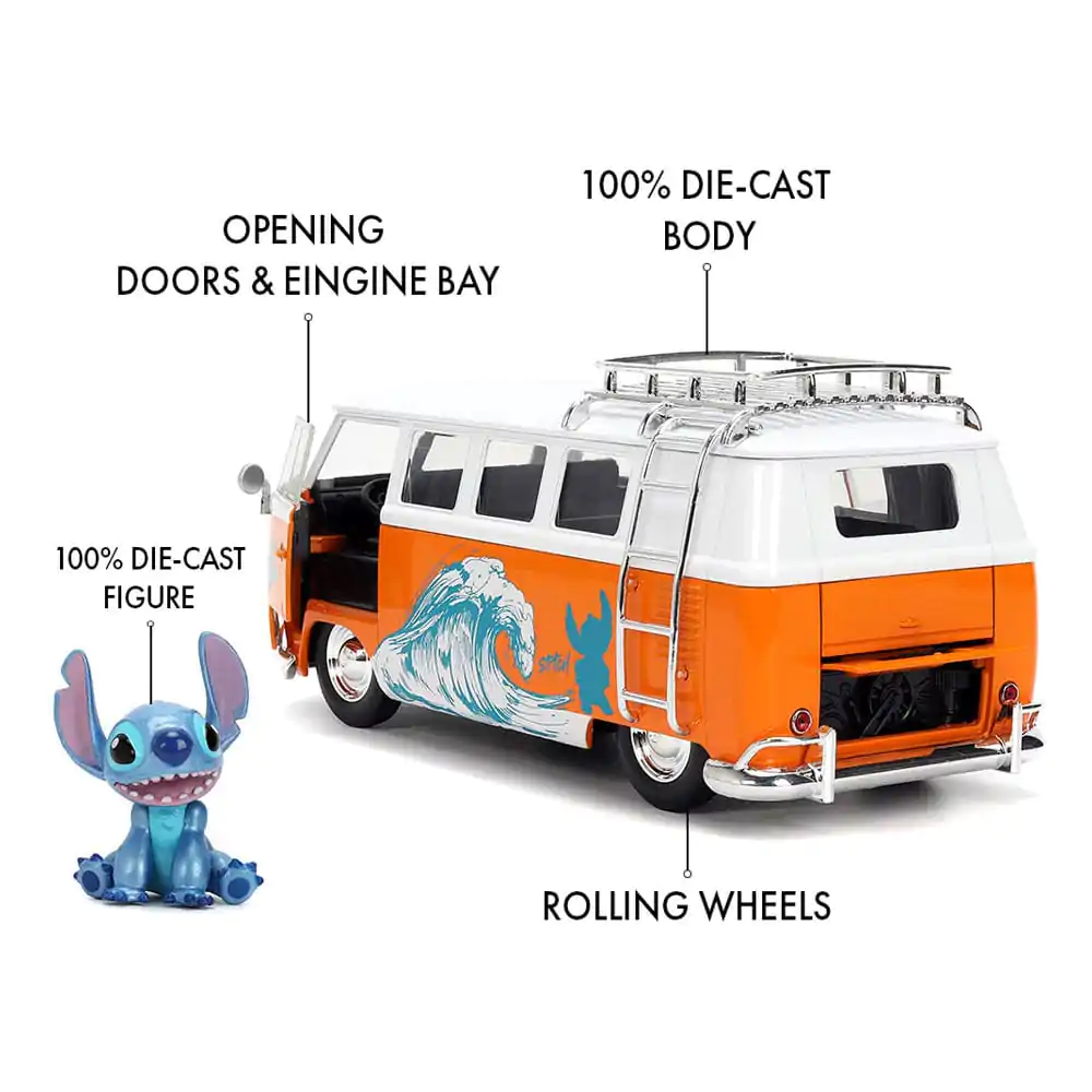 Lilo & Stitch Diecast Model 1/24 1961 VW Bus Stitch zdjęcie produktu