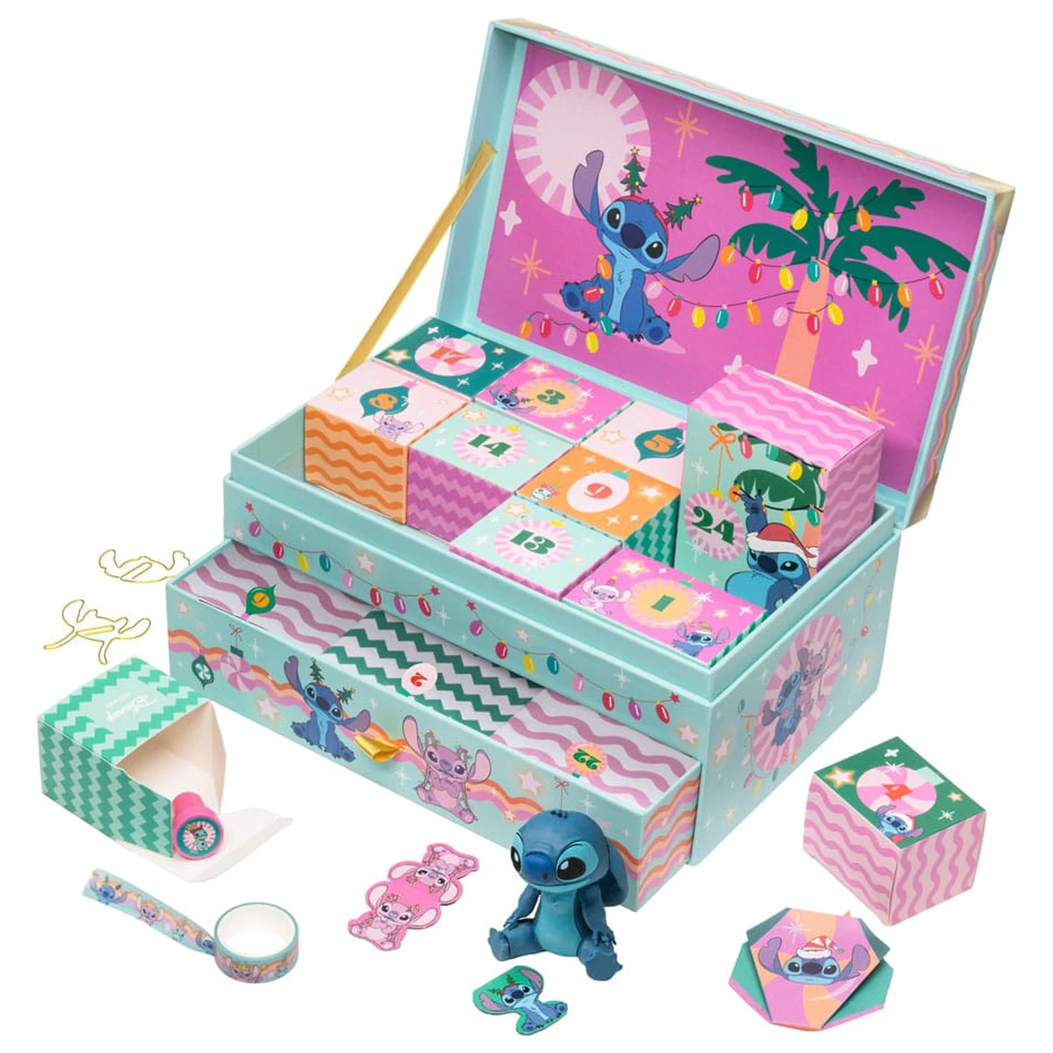 Lilo & Stitch Kalendarz Adwentowy Pamiątkowe Pudełko Stitch & Angel zdjęcie produktu