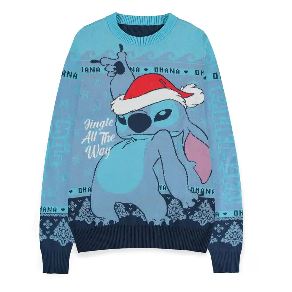 Bluza Lilo & Stitch Świąteczny Sweter Stitch Niebieski zdjęcie produktu