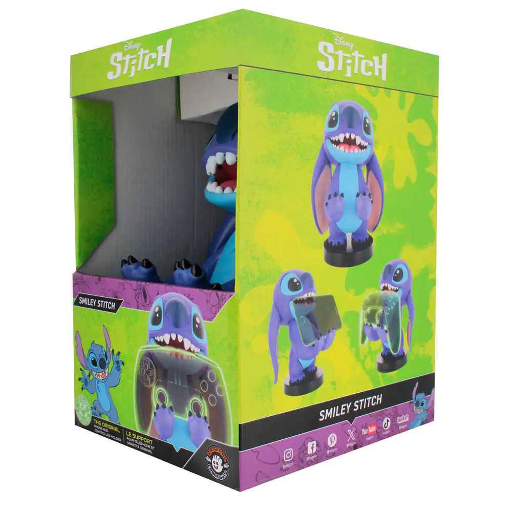 Lilo & Stitch Cable Guys Charging Stand Smiley Stitch 21 cm - Podstawka ładująca zdjęcie produktu