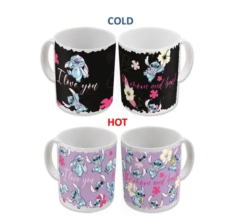 Lilo & Stitch Kubek Termiczny zmieniający kolor Stitch & Angel 325 ml zdjęcie produktu