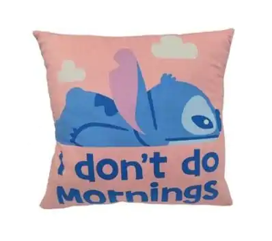 Poduszka Lilo & Stitch Stitch I don't do mornings 40 cm zdjęcie produktu