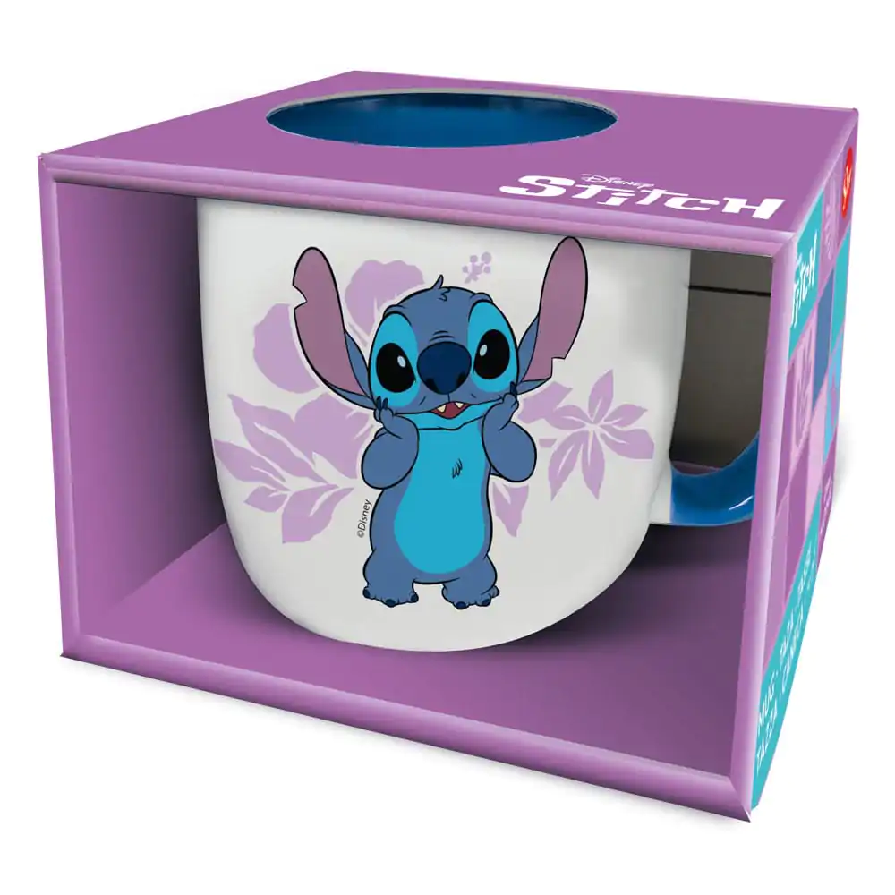 Kubek Lilo & Stitch Stitch różowe kwiaty 385 ml zdjęcie produktu