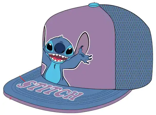 Lilo & Stitch Curved Bill Cap Stitch Standing - Czapka z daszkiem zdjęcie produktu