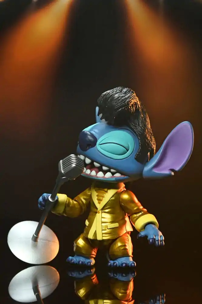 Lilo & Stitch Figurka Akcji Ultimate Gold Suit Elvis Stitch 7 cm zdjęcie produktu