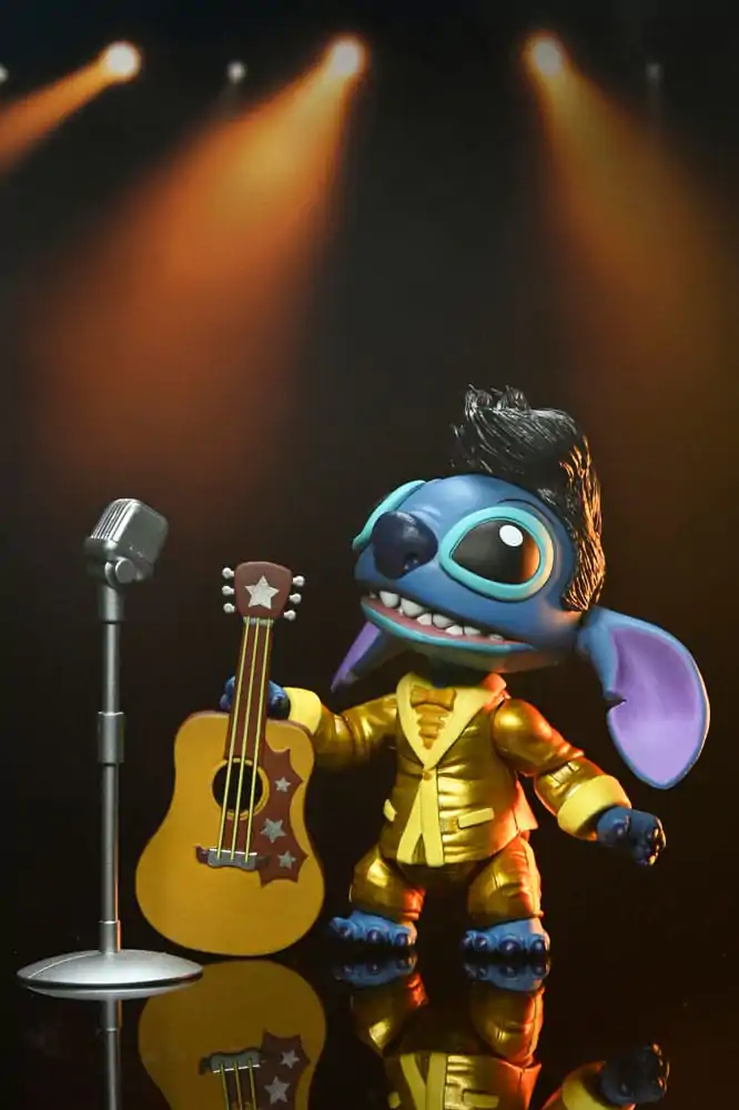 Lilo & Stitch Figurka Akcji Ultimate Gold Suit Elvis Stitch 7 cm zdjęcie produktu