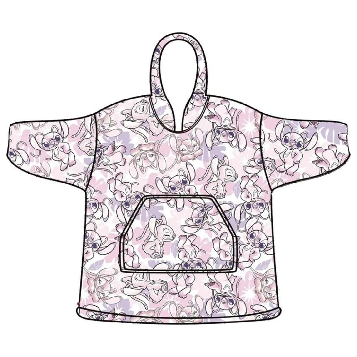 Lilo & Stitch Angel Bluza Poncho w rozmiarze dla dorosłych zdjęcie produktu