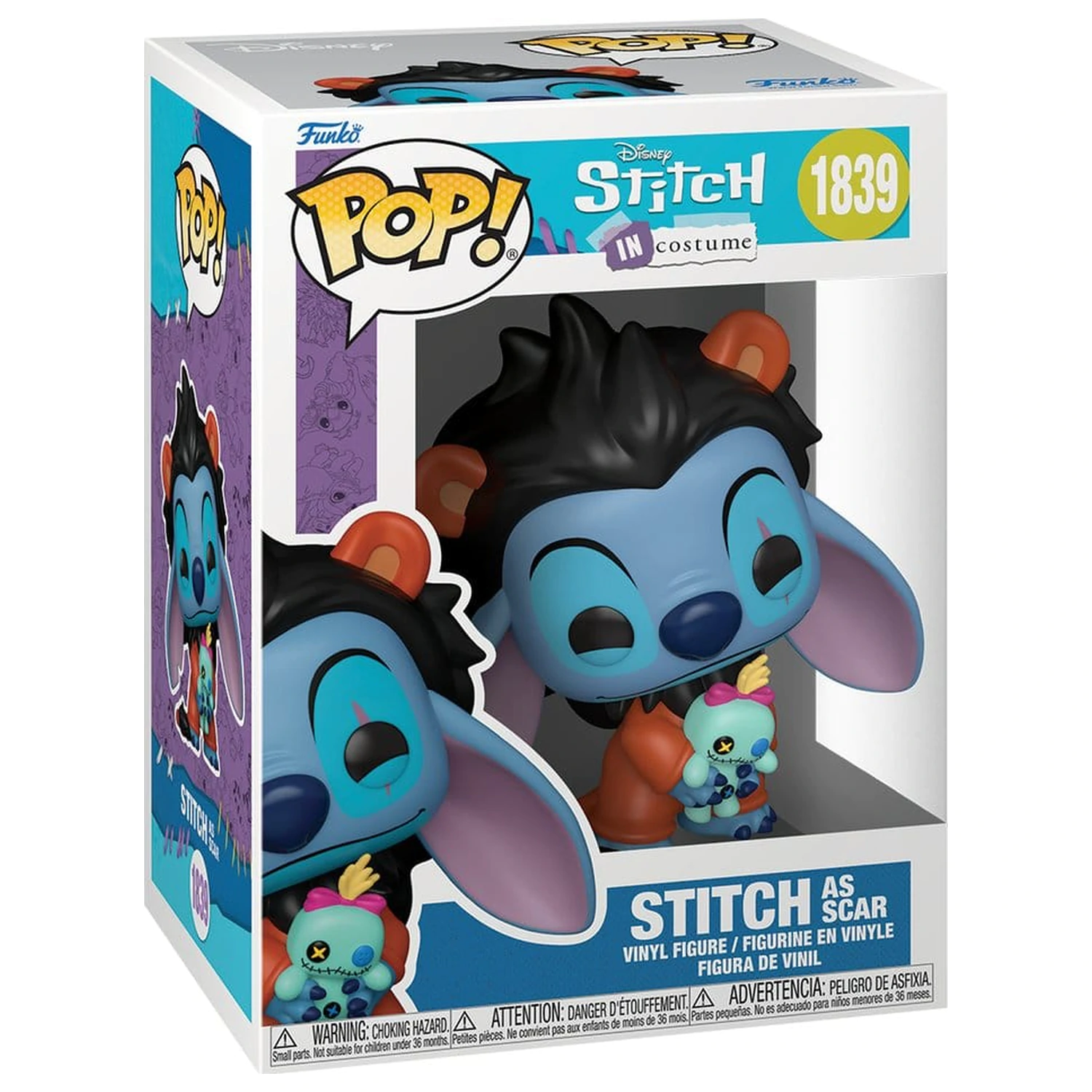 Lilo & Stitch Funko POP! Disney figurka winylowa Stitch jako Scar 9 cm zdjęcie produktu