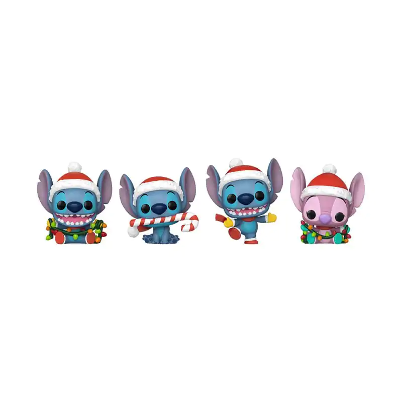 Lilo&Stitch Holiday 2025 Zestaw 4 Sztuk Kieszonkowych Figurek Funko POP! Vinyl Figure w Pudełku Holiday Box w Kształcie Drzewka 4 cm zdjęcie produktu