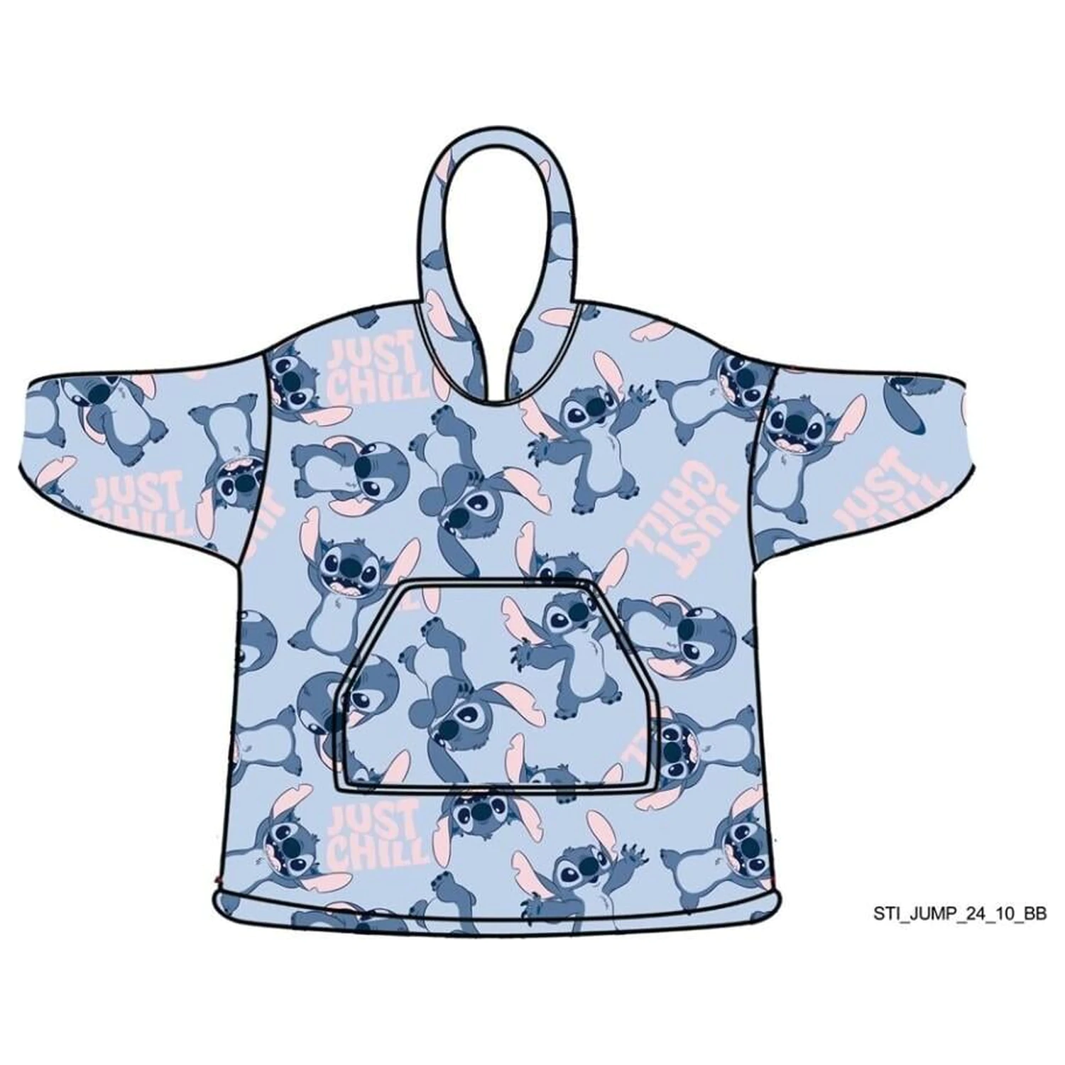 Lilo & Stitch Just Chilling Bluza Poncho dla dzieci Rozmiar (7-14 lat) zdjęcie produktu