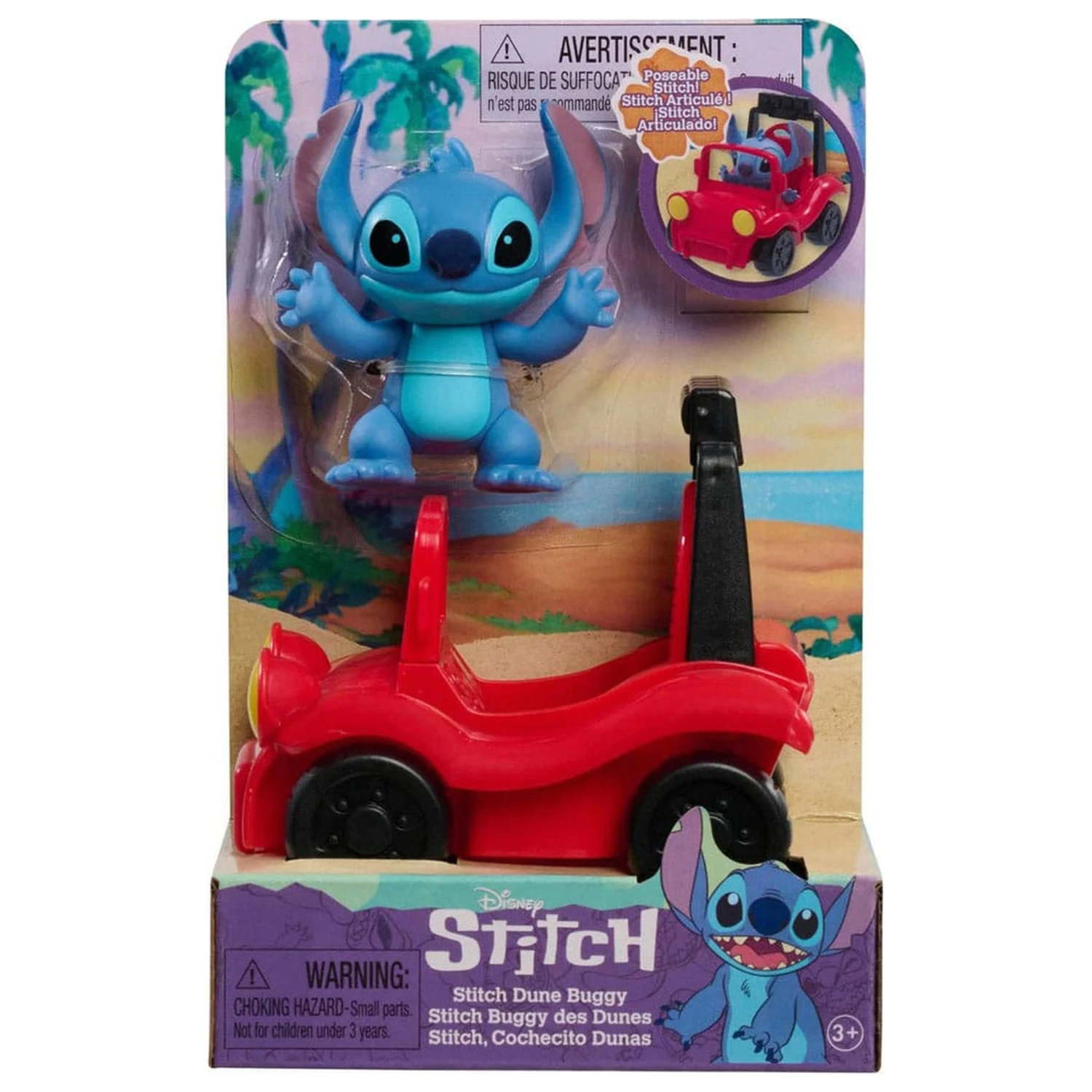 Lilo & Stitch Mini Figure Playset Stitch i buggy plażowy 7,5 cm zdjęcie produktu