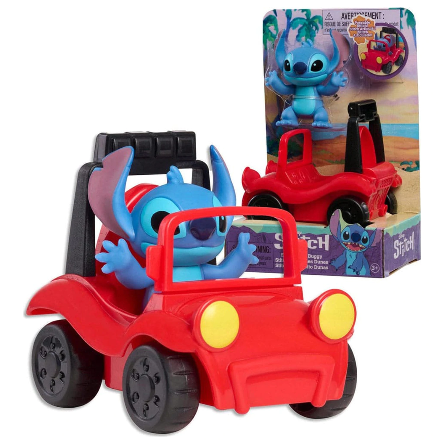 Lilo & Stitch Mini Figure Playset Stitch i buggy plażowy 7,5 cm zdjęcie produktu