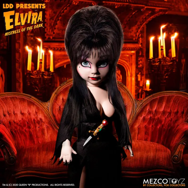 Elvira Mistress of the Dark Living Dead Dolls Lalka Elvira 25 cm zdjęcie produktu