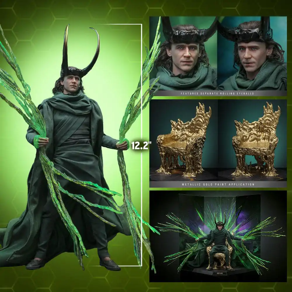 Loki DX Figurka akcji 1/6 God Loki Artisan Edition Hot Toys Exclusive 31 cm zdjęcie produktu