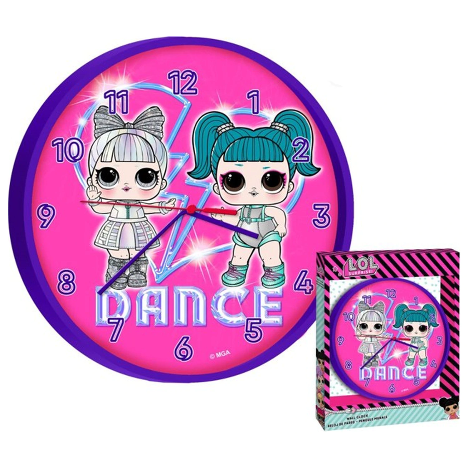 LOL Surprise Dance Zegar ścienny 25 cm zdjęcie produktu