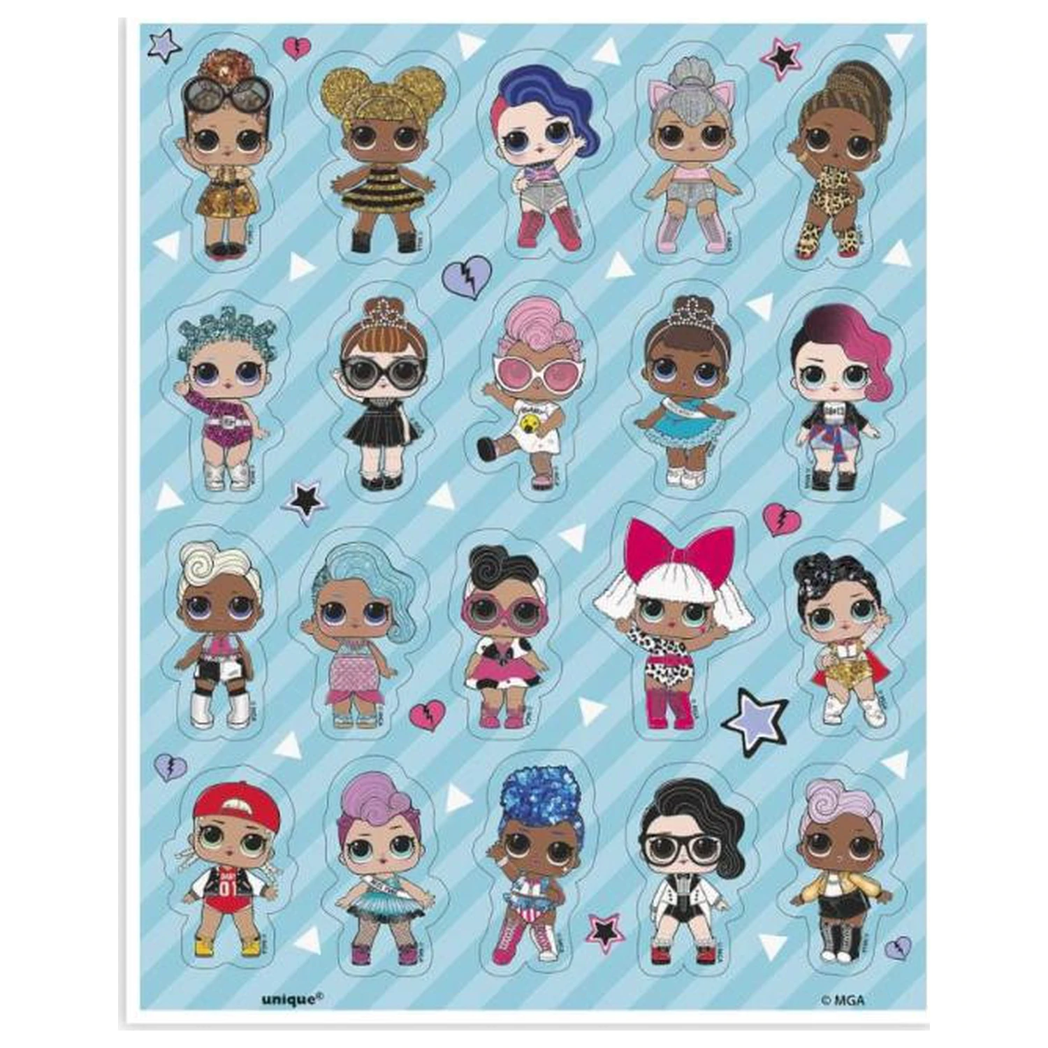 LOL Surprise Friends zestaw naklejek 4 arkusze zdjęcie produktu