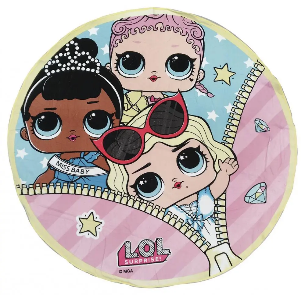 LOL Surprise Glam okrągły ręcznik z mikrofibry zdjęcie produktu